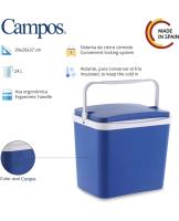 Nevera Portátil Térmica Azul y Blanco Polipropileno Ideal Para Actividades al Aire Libre en el Jardín Camping Barbacoas Pisicna Playa Capacidad 5/10/16/24/29/42LLitros - details 5