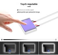 Espejo De Maquillaje LED Con Sensor Táctil Y Luz Ajustable 12V COB Para Mesa De Vestir Iluminación De Fondo Para Baño Y Dormitorio Decoración - details 4