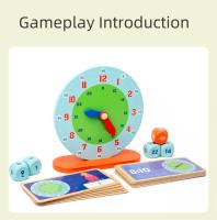 Reloj Montessori Para Enseñar La Hora Set De Actividades De Aprendizaje Temprano Moverable Educational Resources Reloj De Hora Para Niños - details 1