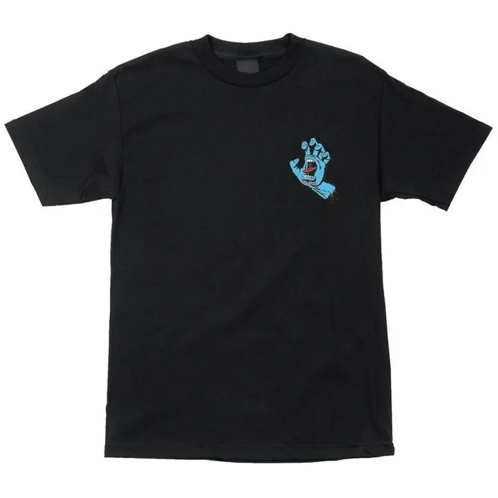 Camiseta de Manga Corta Santa Cruz The Screaming Hand para hombre en color negro - 1
