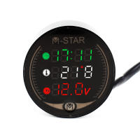 Medidor De Voltaje Y Temperatura Para Motocicleta Y ATV Con Reloj Y Cronómetro Digital LED 4 En 1 Tester De Voltaje Y Temperatura - details 3