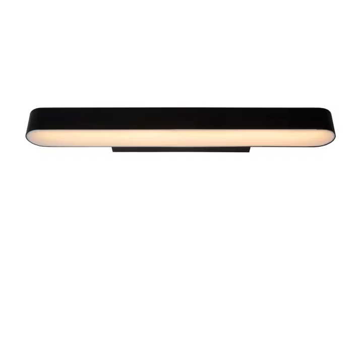 Lucide MADELON - Lámpara de pared Baño - LED - 1x9W 2700K - IP44 - Negro - 1