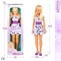 COLORBABY TOYS -  Muñeca grande de 1 metro María, cabeza, brazos y piernas articulados, mide 105 cm, peina su pelo y juega a vestirla, muñecas de juguete, juguetes infantiles, juego simbólico, juegos para niños de 3 años - details 6