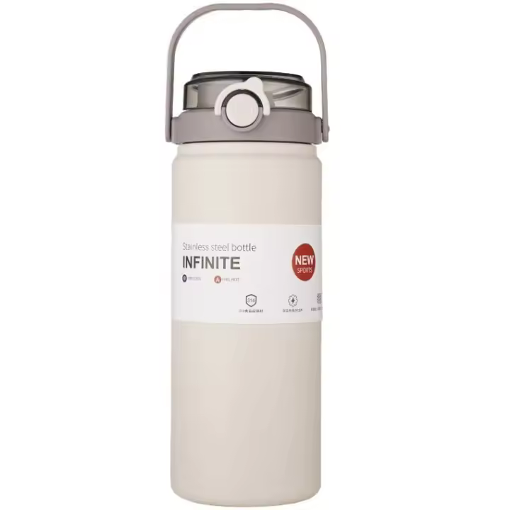 Botella Térmica De Acero Inoxidable 1.2L With Tapa Y Pajita Mantener Frío Y Caliente Aislamiento Ecológico Para Agua - 1