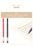 Lápices De Gel 0.5mm En Colores Negro Azul Y Rojo Pack De 5/10/12 Piezas Herramienta De Escritura Para Escuela Y Oficina - details 2