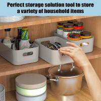Asa Cetas de Almacenamiento para Estantes, Cocina, Oficina, Nevera  Grey - details 4
