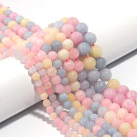 1 Hilo De Piedras Morganita Naturales Redondas Suaves Para Creación De Joyería Collares Pulseras DIY Tamaños 6/8/10/12mm - details 4