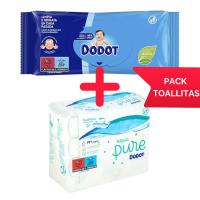 Toallitas DODOT DermoActive (25 x 64 uds) + Toallitas DODOT Pure Aqua Gratis (3 x 48 uds) GRATIS - 1744 Toallitas DODOT  Piel suave y protegida para tu Bebé  Pack Ahorro Toallitas Bebe… - details 0