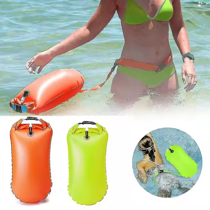 Nadar Bola remolque flotador Bolsa Seca, Salvaje natation flotador, inflable hermético Bolsa Seca de alta calidad - 1