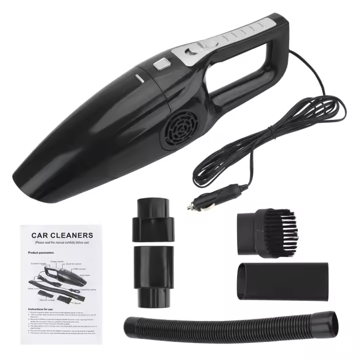 Aspiradora De Coche 12V 120W Kit Universal Para Limpieza Seca Y Húmeda Mano Alforte Con Cable De 5M Accesorios Para Automóvil Caravana - 1