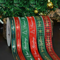 Cinta De Navidad De 5 Metros 15mm 25mm Satinada Para Embalaje De Regalos Y Decoración De Navidad DIY Artesanía Hecha a Mano - details 1