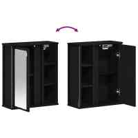 vidaXL Mueble de baño de pared con espejo roble negro 50x21x60 cm - details 5