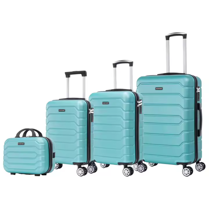 Conjunto de Maletas de Viaje Elegantes: Carcasa Ligera, Cerradura Numérica, 4 Ruedas Giratorias 360°, Asa Telescópica de Aluminio  Juego de Maletas  Maleta (6999 M005 8001 8002 FLASH ) - 1