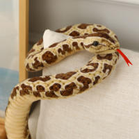 Juguete De Peluche Gran Serpiente Dorada 200cm Simulación De Python Largo Regalo Para Niños Decoración Del Hogar Material De Algodón Relleno De Poliéster - details 5