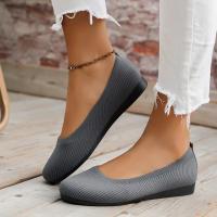 Zapatillas De Ballet Planas Para Mujer Confortables De Tejido Casual Slip on Oficina Barco Talla Grande Mocasines Redondas - details 3