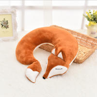Cojín De Cuello En Forma De Zorro Lindo Y Cómodo De Algodón Suave Con Mascarilla Para Ojos Decorativo De Animal Estilo Wagon - details 11
