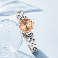 Reloj De Pulsera De Acero Inoxidable Lujoso Y Ligero Con Correa Redonda Versátil Y Casual Simple Para Hombre Y Mujer Resistente Al Agua - details 13