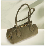 Bolso De Hombro Para Mujer De Cuero Sintético Grande Capacidad De Almacenamiento Estilo Lujo En Verde Con Bandeja Larga - details 8
