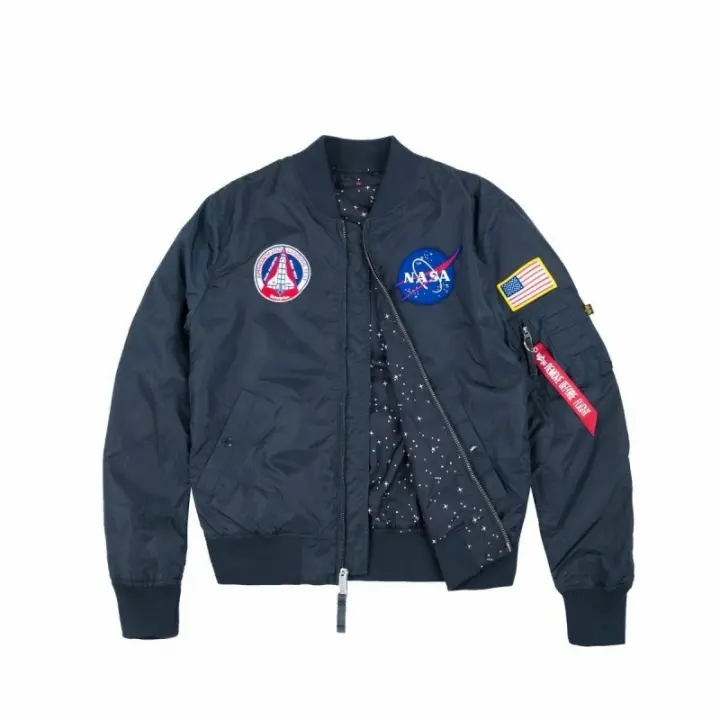 Chaqueta de vuelo ALPHA INDUSTRIES MA-1 TT NASA reversible, talla S. Cazadora bomber - 1