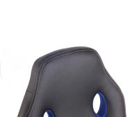 Silla de oficina Elbing en Cuero PU Negro/azul - details 4