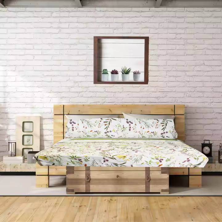 Juego de Sábanas Oliva Algodón– Alo Home - 1