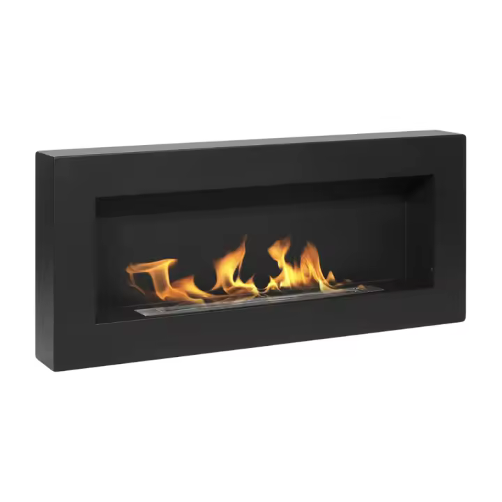 Chimenea de Bioetanol DE LA PART Siena Negro L 90 x P 12 x H 40 - 1