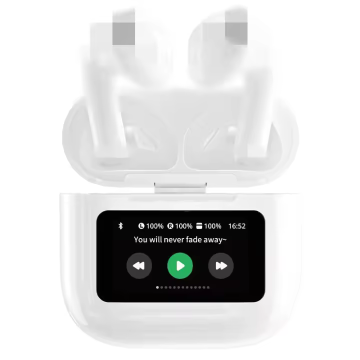 Auriculares Bluetooth - Auriculares inalámbricos con cancelación de ruido, 32 horas de reproducción, control táctil LCD, estuche de carga, micrófono, ideal para televisión y teléfono. - 1