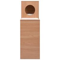 vidaXL Bloque de casas para gatos con alfombra rascadora sisal 100 cm Blanco - details 2