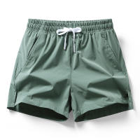 Shorts De Verano De Seda Helada Para Hombres Pantalones Deportivos Tres Partes Secado Rápido Running Fitness Elasticos Shorts De Baloncesto - details 4