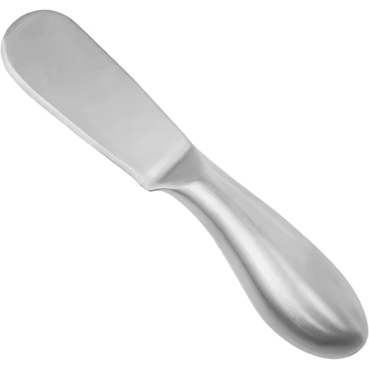 VAKTOK Cuchillo de Mantequilla/de Acero Inoxidable Durable Queso Mantequilla Esparcidor de Cuchillo de acero Inoxidable Durable multi-propósito de queso y mantequilla para untar el cuchillo pastelería pequeño y práctico asistente-1PCS - 1