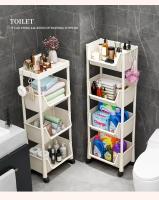 Carrito De Almacenamiento Móvil Para La Casa Con Ruedas Multifuncional Para Cocina Y Dormitorio Estante De Tres Niveles Organizador Doméstico - details 8