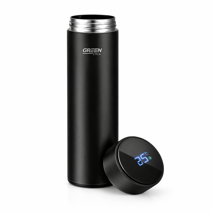 Kynley Botella Térmica 500ml de Acero Inoxidable sin BPA, Termo de Doble Pared al Vacío, Botella Aislante para Bebidas Frías y Calientes, Ideal para, Oficina y Deporte, ✅ Entrega en España en 48/72 horas