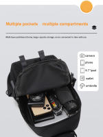 Bolsa De Pecho Casual Impermeable De Negocios Oxford Unisex Gran Capacidad Estilo Casual Decoración Sin Nada Cierre De Cremallera - details 3