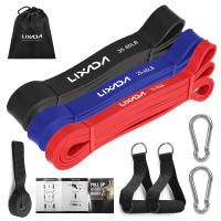 Lixada Set De 5 Bandas De Resistencia Para Ejercicio De Poder Y Estiramiento Con Bolsa De Transporte Adecuado Para Entrenamiento De Muslos Brazos Cintura Y Abdomen - details 8