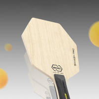 Raqueta De Tenis De Mesa De Madera Pura 5 Capas Hexagono Bat Paddle Raqueta De Tenis De Mesa TOMSHOO Origina China - details 0