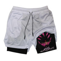 Shorts Deportivos Para Hombre Con Ropa Interior De Compresión Y Bolsillo Para Teléfono Móvil Y Anillo Para Toalla 2 En 1 Para Gimnasio Y Correr - details 18