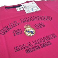 Real Madrid Camiseta Infantil 100% Algodón, Color Rosa, Camiseta Real Madrid 1902 Hala Madrid para Niñas, Producto Oficial, Regalo Cumpleaños - details 1