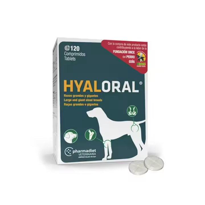 PHARMADIET - Hyaloral - Condroprotector para Perros Razas Grandes (A partir de 20 kg) - 1