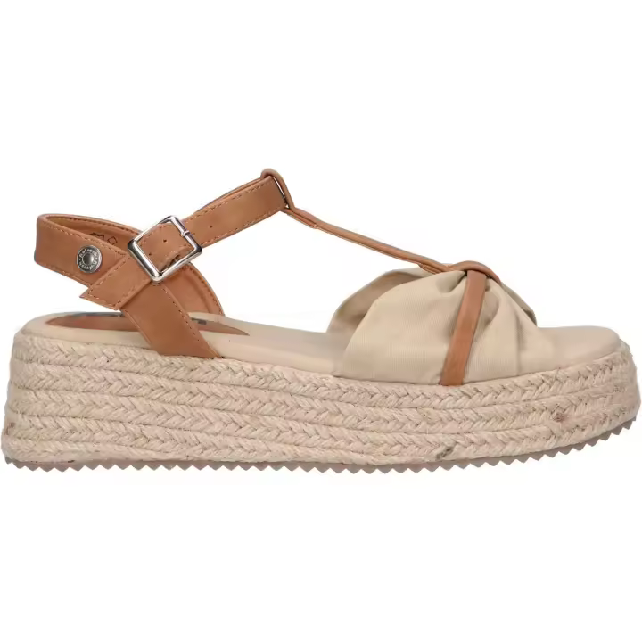 Sandalias de Mujer REFRESH 170864 TEXTIL COMBINADO BEIGE - 1