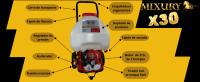 Sulfatadora Mochila con Carro a Gasolina MIXURY X-30.  2T, 27cc., 1,2 cv., 8 lt/min. 30l. Lanza de 90 cm y manguera de 10 m - details 2