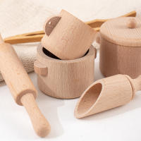 Juego De Rompecabezas Sensorial Montessori Set De Cocina Simulado Juguetes De Madera Para Educación Temprana Experiencia Familiar Edad Infantil - details 6