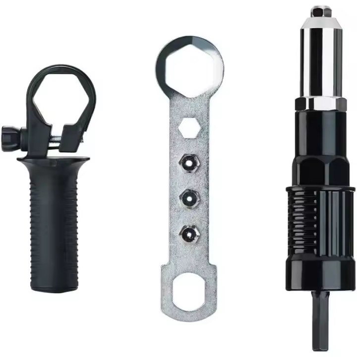 Adaptador de pistola de remache remache eléctrico tuerca de mano profesional para juego de inserción de taladro inalámbrico - 1