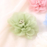 2/5Pcs Flores Artificiales De Chiffon De 6CM Para Decoración De Casas Bodas Invitaciones Y Vestidos Accesorios De Flores Artificiales - details 6