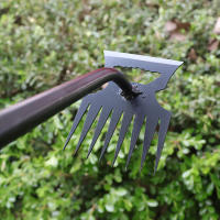 Shovel De Limpieza De Malas Hierbas Metálica 2 En 1 Rascador De Jardín De Acero Inoxidable Con 5/6/8/11 Dientes Herramienta De Maleza Dual Para Jardinería - details 1