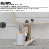 Juego de Almacenamiento de Baño de Bambú de 6 Piezas Dispensador de Jabón, Cepillo de Baño, Botella de Loción, Cubo de Cepillo de Dientes Accesorios de Baño de Almacenamiento - details 10