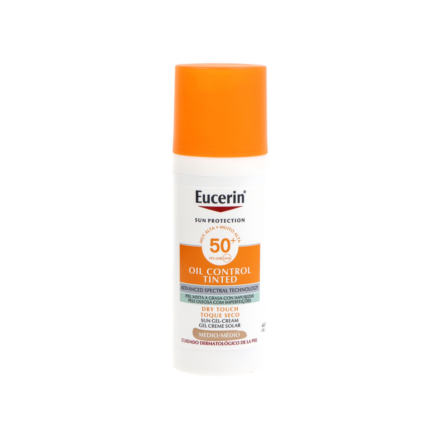 Eucerin Oil Control Tinted Gelcream Dry Touch Medio 50ml