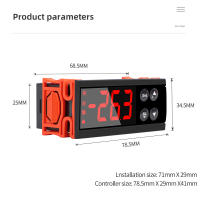 Controlador De Temperatura Digital LED 12V 24V 220VAC Para Incubador Thermostat Con Sensor NTC ECS-961NEO Calentamiento Enfriamiento - details 5