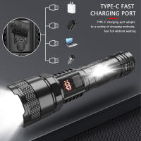 Linterna LED Recargable Portátil De 1500W Con Batería Integrada Impermeable Luz De Torcha De Alta Potencia Para Exteriores - details 8