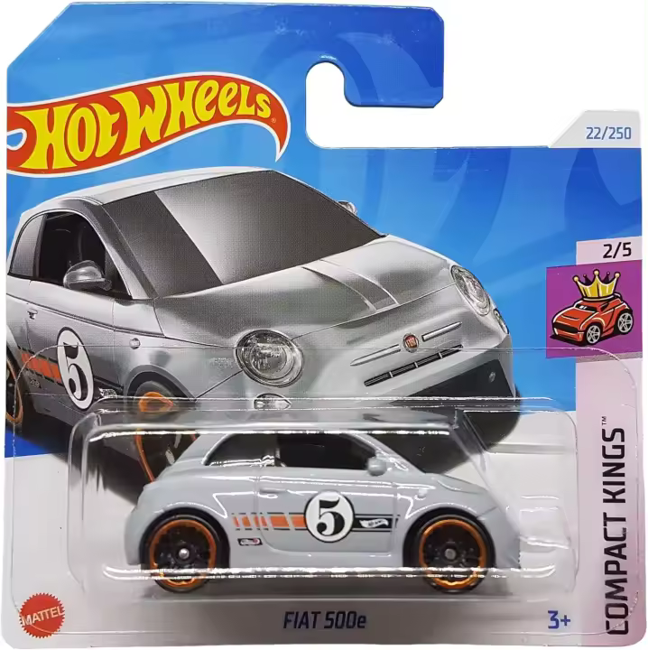 HOT WHEELS - BAJA BLAZERS - COMPACT KINGS - FIAT 500E (22/250), HW22_ASS46, TIENDA CON LICENCIA OFICIAL - 1