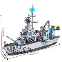 Conjunto De Bloques De Construcción 6 En 1 1560 Piezas Para Niños Juguetes De Armada Y Avión Militar Regalo De Navidad Para Niños Mayores De 3 Años - details 1